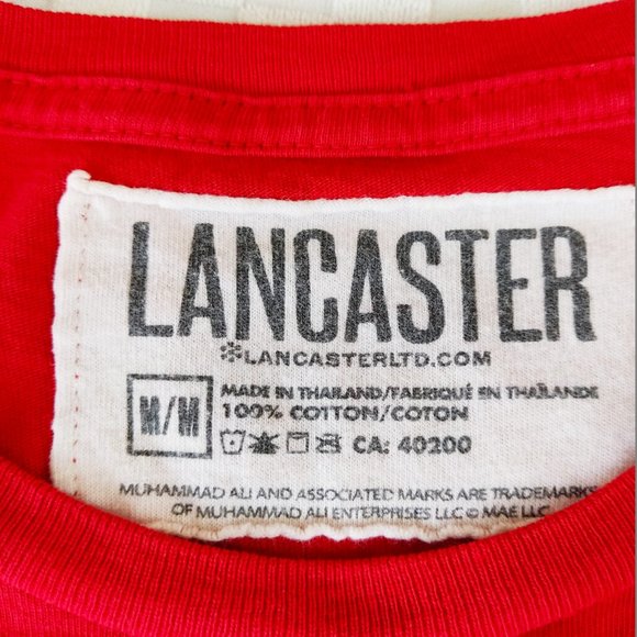 Official Muhammad Ali Red Lancaster Medium Boxing Shirt - Picture 2 of 4